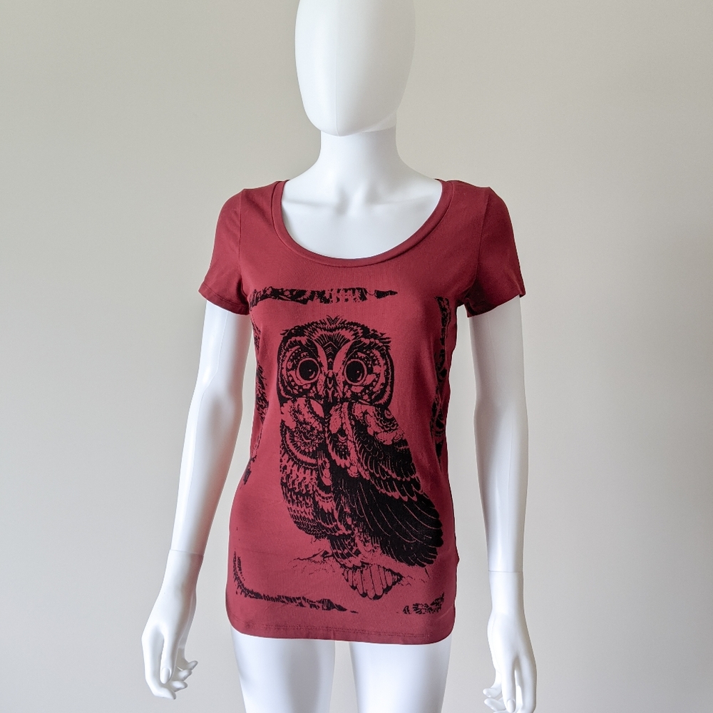 Ricki's Owl Graphic Tee Shirt